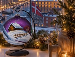 stor julepynt i moderne indretning